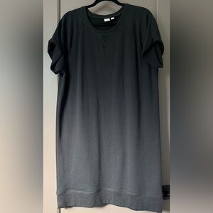 GAP Black Short Sleeve Sweatshirt Dress
